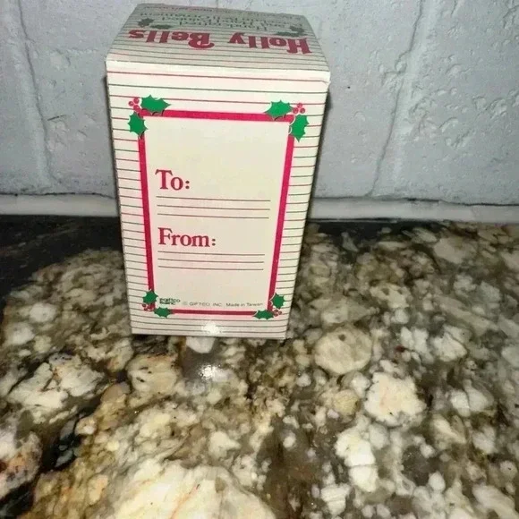 VINTAGE 1986 Holly Bells Dog Christmas Ornament - Picture 14 of 15